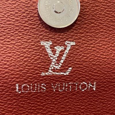 LV Coffee/Burgundy color purse with chain strap