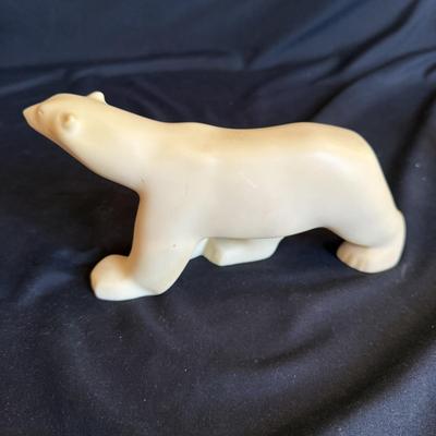 Ted Mayac Loon Carving and Arctic Figurines (O-BM)