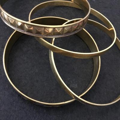 Vintage, brass bangle, bracelets