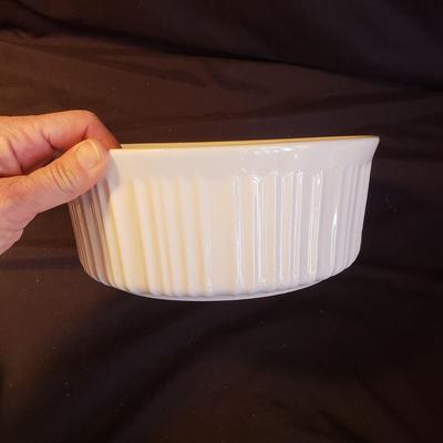 White Corning Ware and Dansk Cookware (K-KD)