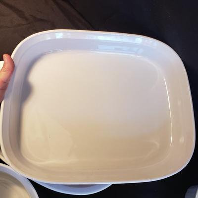 White Corning Ware and Dansk Cookware (K-KD)