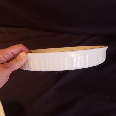 White Corning Ware and Dansk Cookware (K-KD)