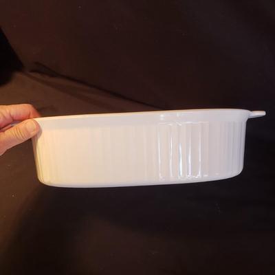 White Corning Ware and Dansk Cookware (K-KD)
