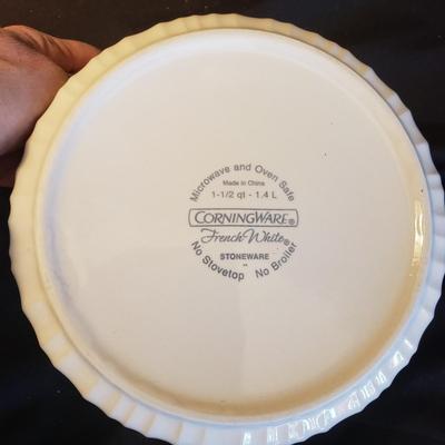 White Corning Ware and Dansk Cookware (K-KD)