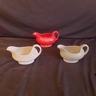 Three Fiesta Gravy Bowls (K-KD)