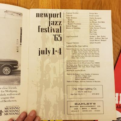 Playbills-Newport Jazz Festival '65, Coco, Purlie and Hello Dolly! (O-KD)