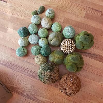 Grapevine/Moss Topiary Balls and More (O-KD)