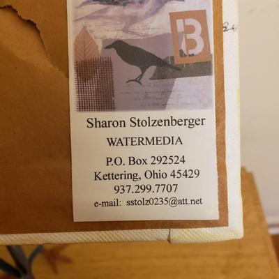 Sharon Stolzenberger Watermedia Art Plus Metal Crow Figurines (O-KD)