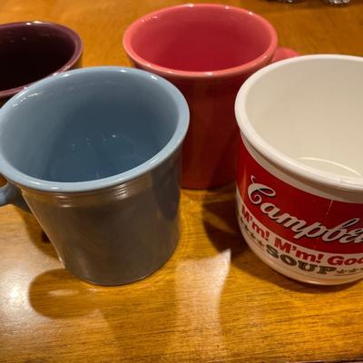 Fiesta mugs with Campbells soup cup