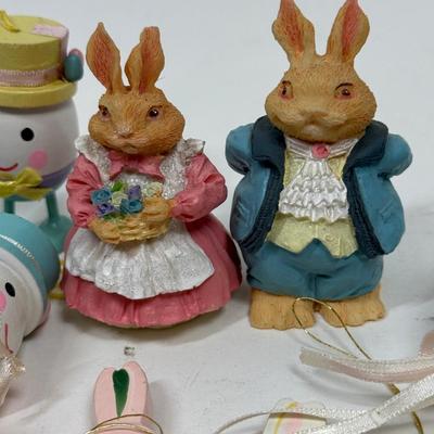 Easter Lot - figurines, bunny rabbits, ornaments