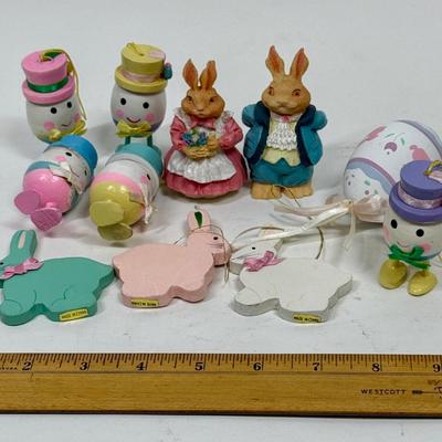 Easter Lot - figurines, bunny rabbits, ornaments