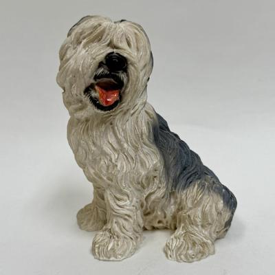 Sheep Dog Resin Figurine Statue 5.5” Tall - Italy