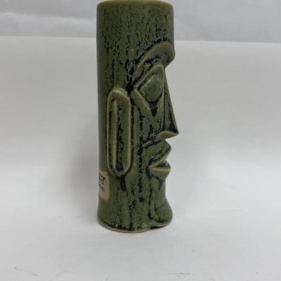 Green Ceramic Tiki Mug from Mark Thomas Outrigger Cannery Row Monterey