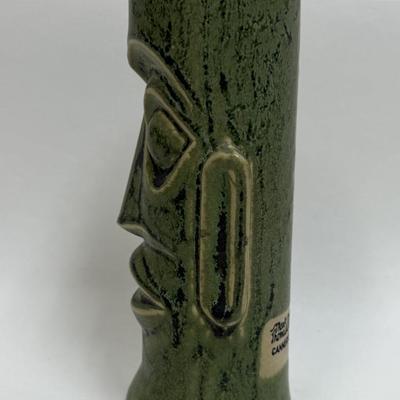Green Ceramic Tiki Mug from Mark Thomas Outrigger Cannery Row Monterey