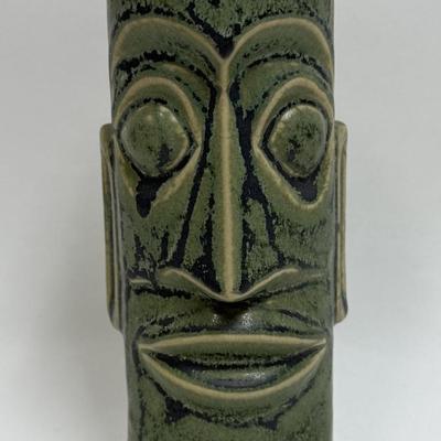 Green Ceramic Tiki Mug from Mark Thomas Outrigger Cannery Row Monterey