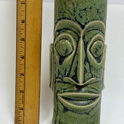 Green Ceramic Tiki Mug from Mark Thomas Outrigger Cannery Row Monterey
