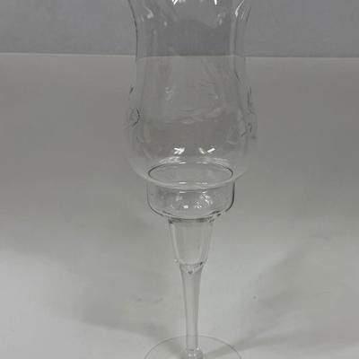 Process House Crystal Glass Hurricane Lamp