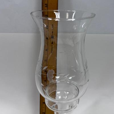 Process House Crystal Glass Hurricane Lamp
