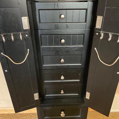 Black jewelry stand