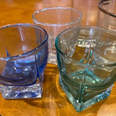 6 Grouse glasses and 3 made in Thailand glasses