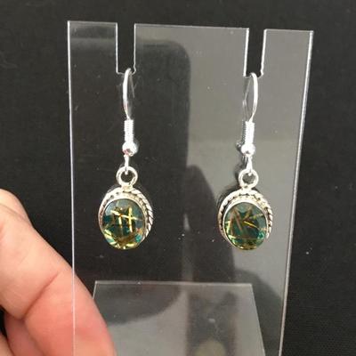 925 silver dangle earrings