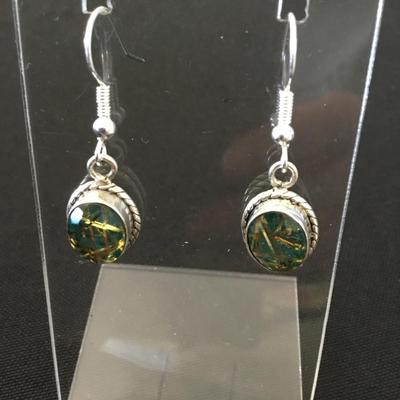 925 silver dangle earrings