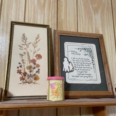 Shelf with decor