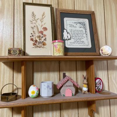 Shelf with decor