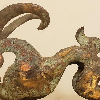 Brass Perisan Ibex and Karen Callan Sculptures (O-KD)