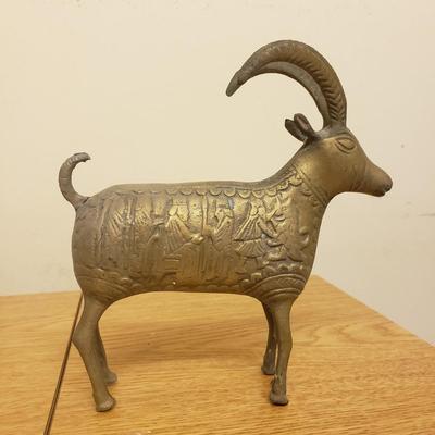Brass Perisan Ibex and Karen Callan Sculptures (O-KD)