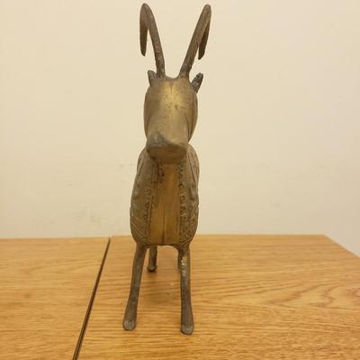 Brass Perisan Ibex and Karen Callan Sculptures (O-KD)
