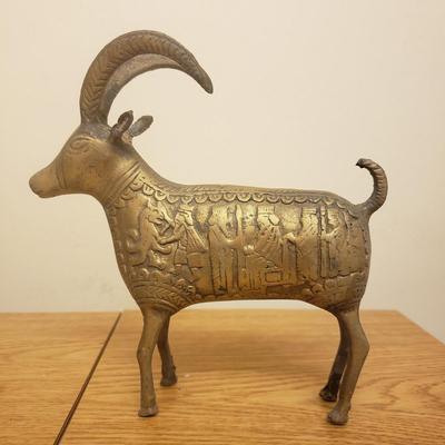 Brass Perisan Ibex and Karen Callan Sculptures (O-KD)