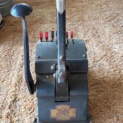 Vintage Fink of the F & E check writer