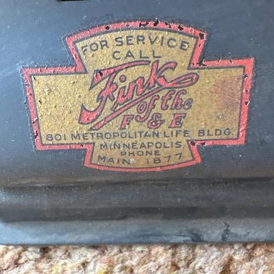 Vintage Fink of the F & E check writer