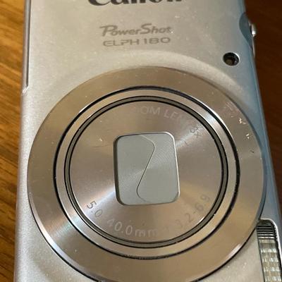 Canon Power Shot Camera & blue tote