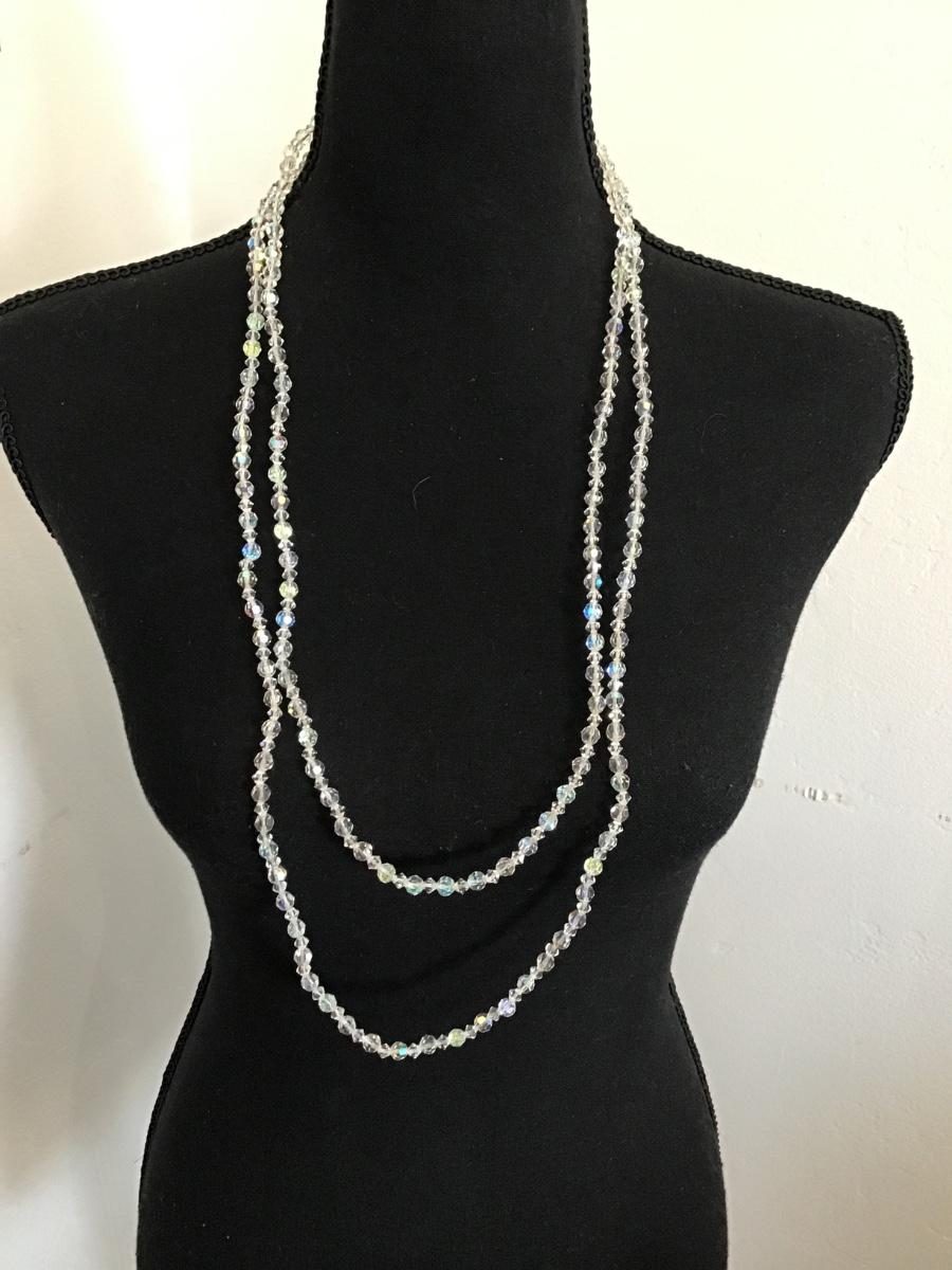 Vintage Boucher Aurora Borealis Necklace Earring Set