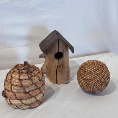Hornet’s Nest Hive, G. Gibson Signed Birdhouses and Other Naturally Sourced Items (O-DZ)