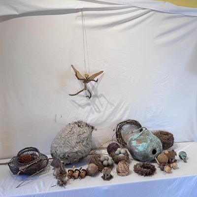 Hornet’s Nest Hive, G. Gibson Signed Birdhouses and Other Naturally Sourced Items (O-DZ)