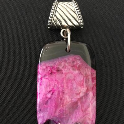 Large Dyed Agate pendant