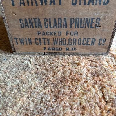 Fairway brand wooden crate