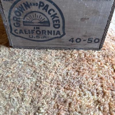 Fairway brand wooden crate