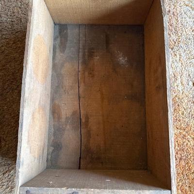 Fairway brand wooden crate