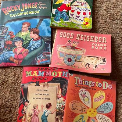 Vintage coloring books