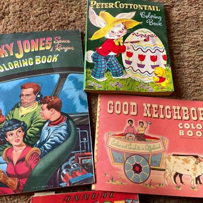Vintage coloring books