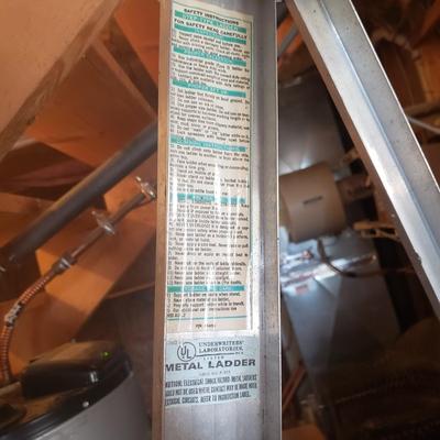Two Werner Metal and Wooden Ladders (BG-KD)