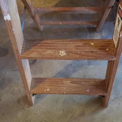 Two Werner Metal and Wooden Ladders (BG-KD)