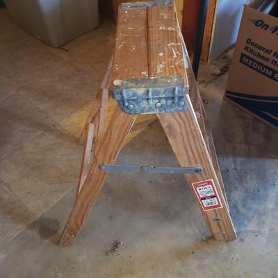 Two Werner Metal and Wooden Ladders (BG-KD)