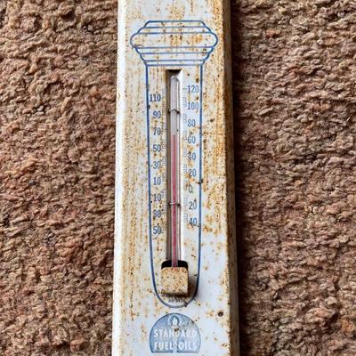 Vintage Standard Oil thermometer