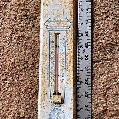 Vintage Standard Oil thermometer