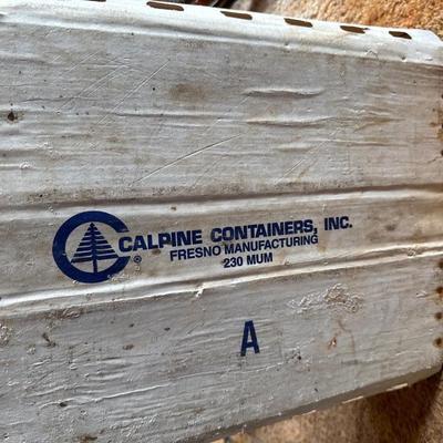 Table grapes of California wooden crate